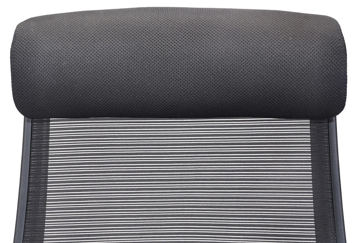 PISARNIŠKI STOL kovina, umetna masa, tekstil črna  - črna, Basics, kovina/umetna masa (63/116-125,5/68cm) - Carryhome
