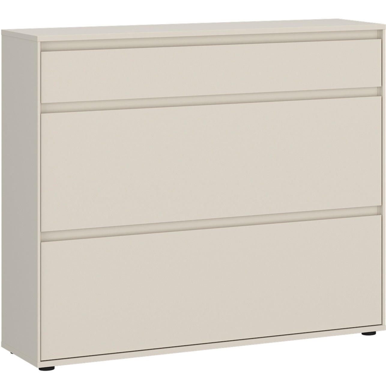 SCHUHSCHRANK  in 111,5/96,8/35,3 cm  - Kaschmir, Design, Holzwerkstoff (111,5/96,8/35,3cm) - Livetastic