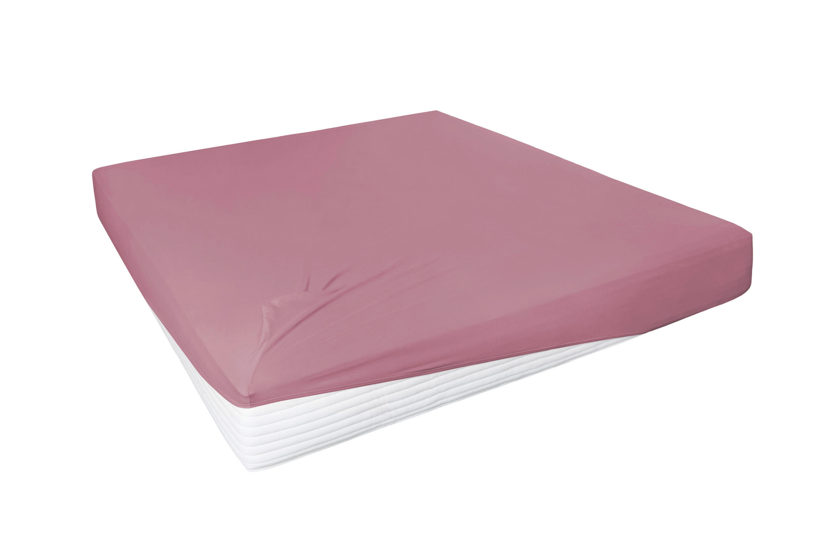 SPANNLEINTUCH 150/200 cm Jersey  - Altrosa, Basics, Textil (150/200cm)
