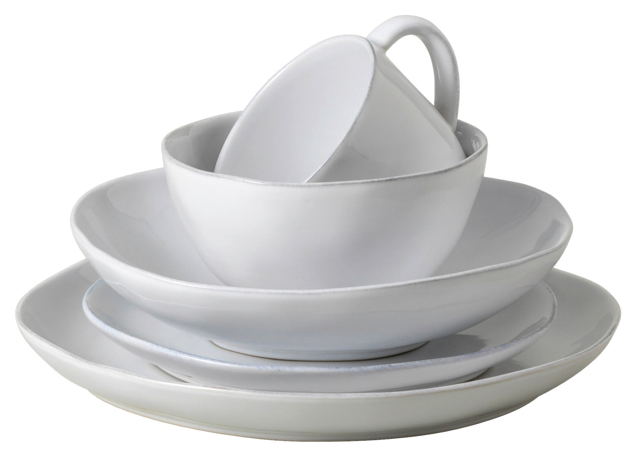 KOMBISERVICE Weiß LIVIA 5-teilig 1 Personen  - Weiß, Basics, Keramik - Costa Nova