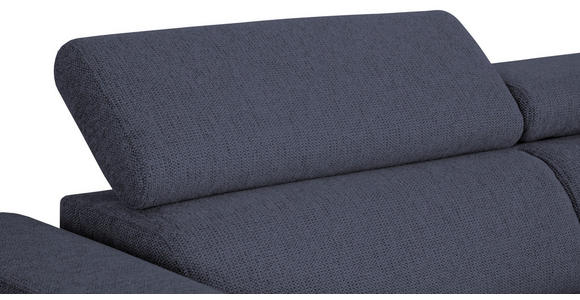 ECKSOFA Blau Struktur - Blau/Schwarz, Design, Kunststoff/Textil (284/205cm) - Xora