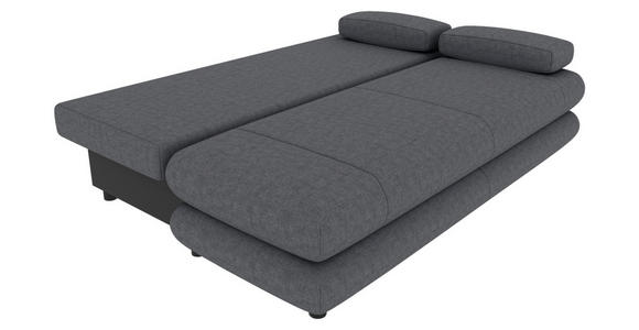 SCHLAFSOFA  in Mikrofaser Dunkelgrau  - Dunkelgrau/Schwarz, KONVENTIONELL, Kunststoff/Textil (212/93/90cm) - Carryhome