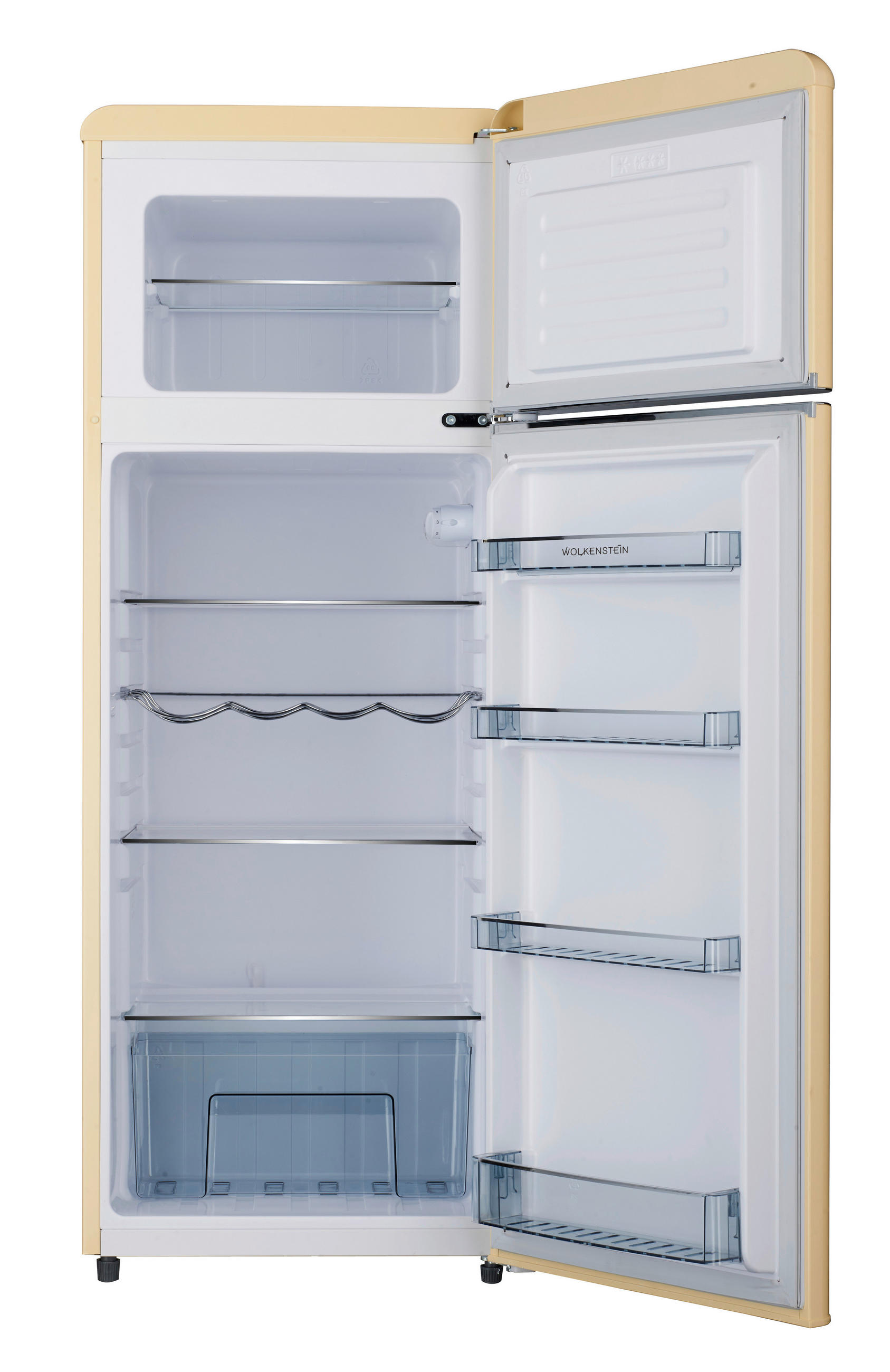 KÜHL-GEFRIER-KOMBINATION GK212.4RT SC  - Creme, Basics, Kunststoff/Metall (54,50/145,60/62,60cm)