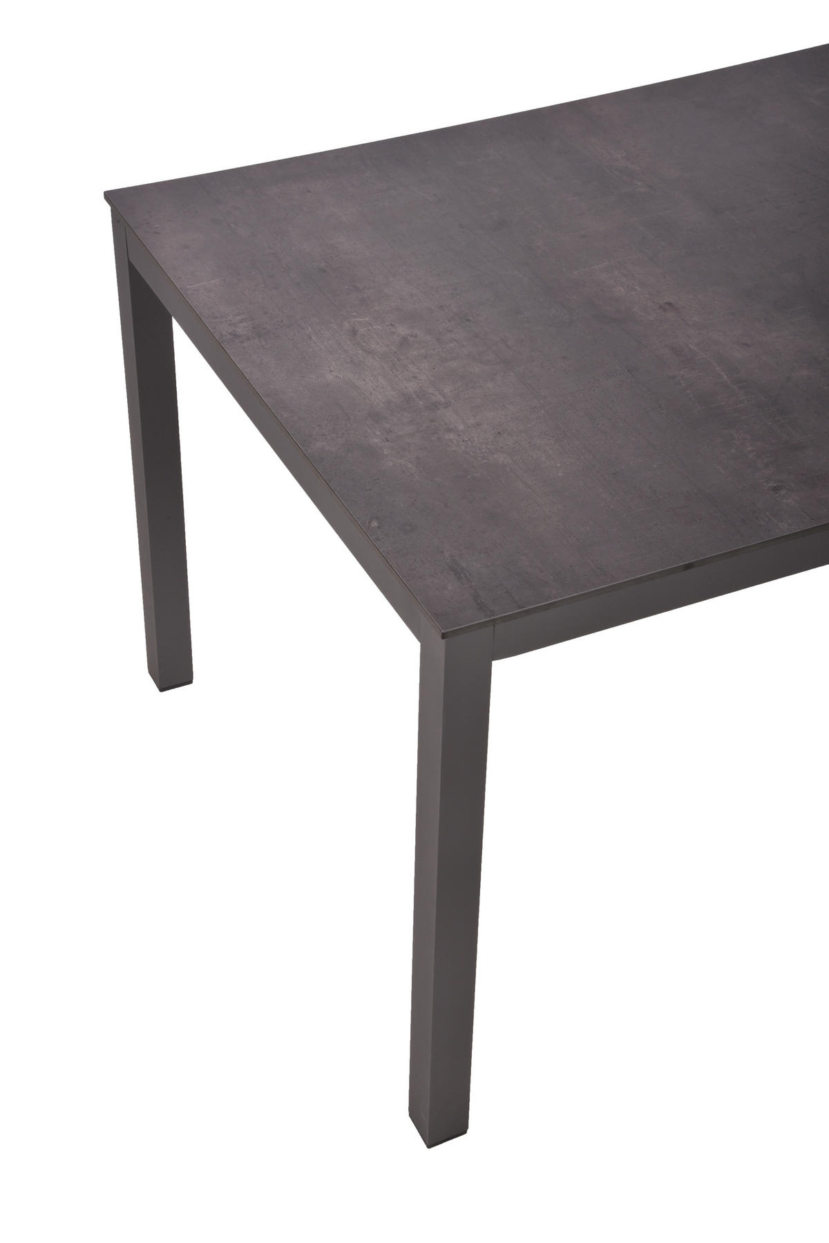 GARTENTISCH Metall, Kunststoff Anthrazit rechteckig  - Anthrazit, Basics, Kunststoff/Metall (158/90/74cm) - Gardenson