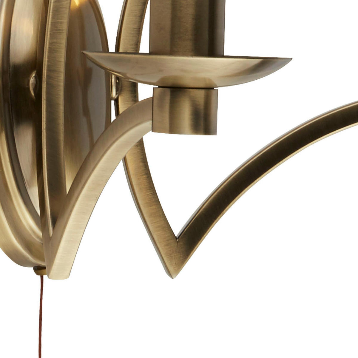 WANDLEUCHTE 32,5/17/18,5 cm   - Messingfarben, KONVENTIONELL, Metall (32,5/17/18,5cm)