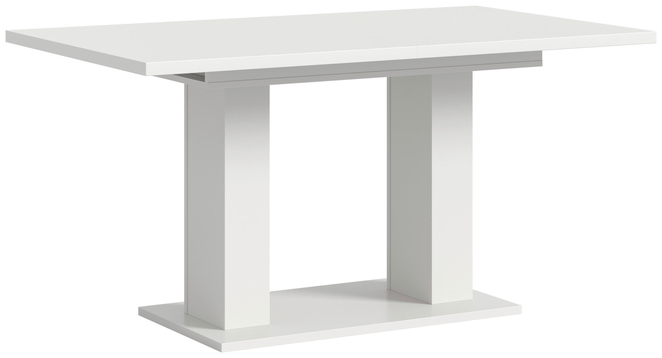 AUSZIEHTISCH Weiß rechteckig  ausziehbar  - Weiß, KONVENTIONELL, Holzwerkstoff (150-190/90/76cm) - MID.YOU