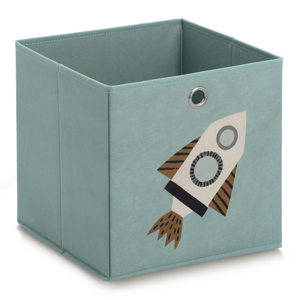 AUFBEWAHRUNGSBOX - Petrol, Basics, Textil (28/28/28cm) - Zeller Present