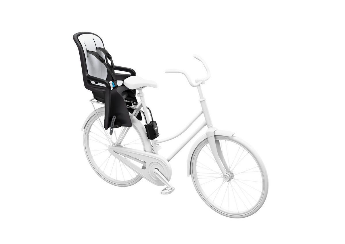 FAHRRADKINDERSITZ - Dunkelgrau/Hellgrau, Basics, Kunststoff/Textil (82/45/40cm) - Thule