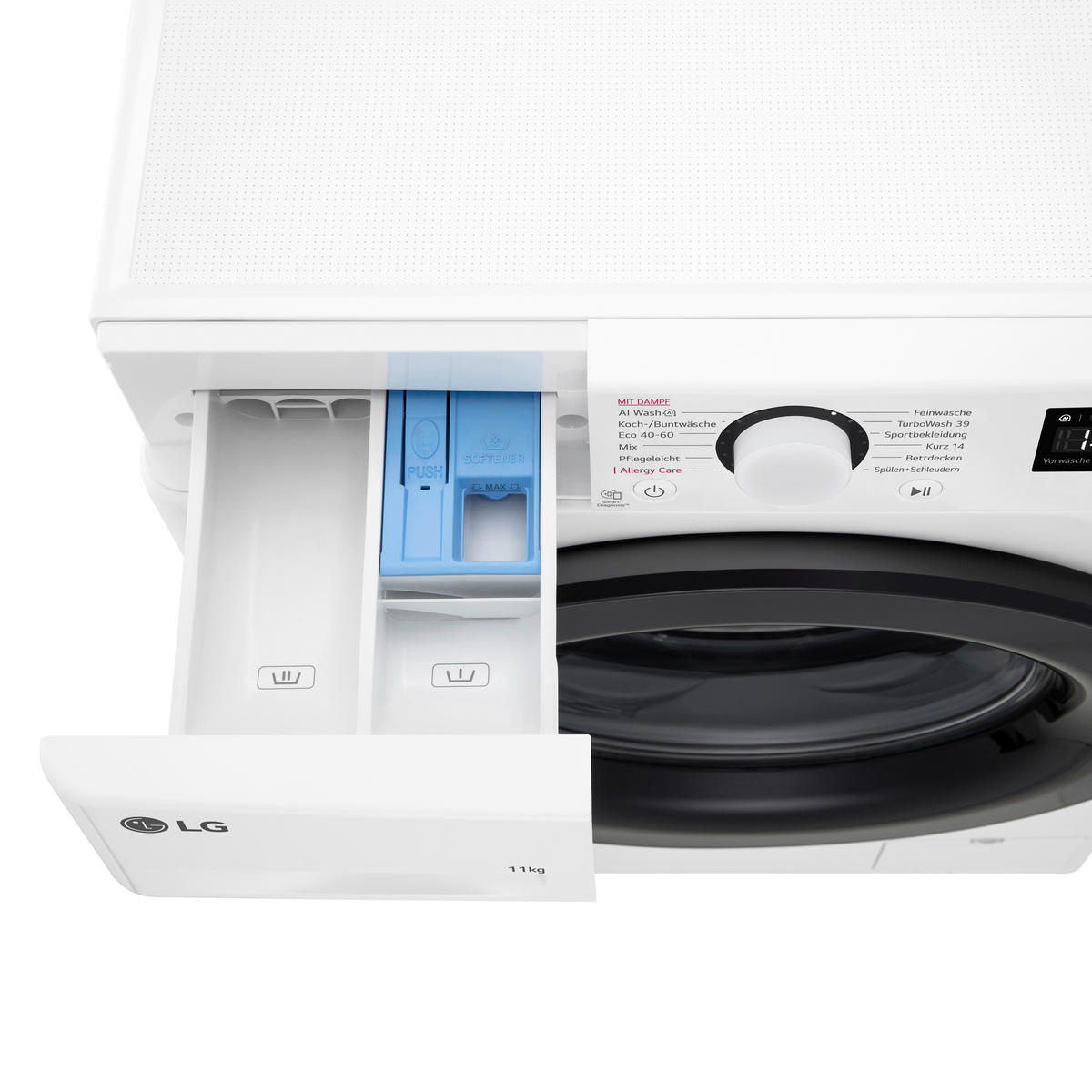 WASCHMASCHINE F4WR4016  - Weiß, Trend, Kunststoff/Metall (60/85/62cm) - LG