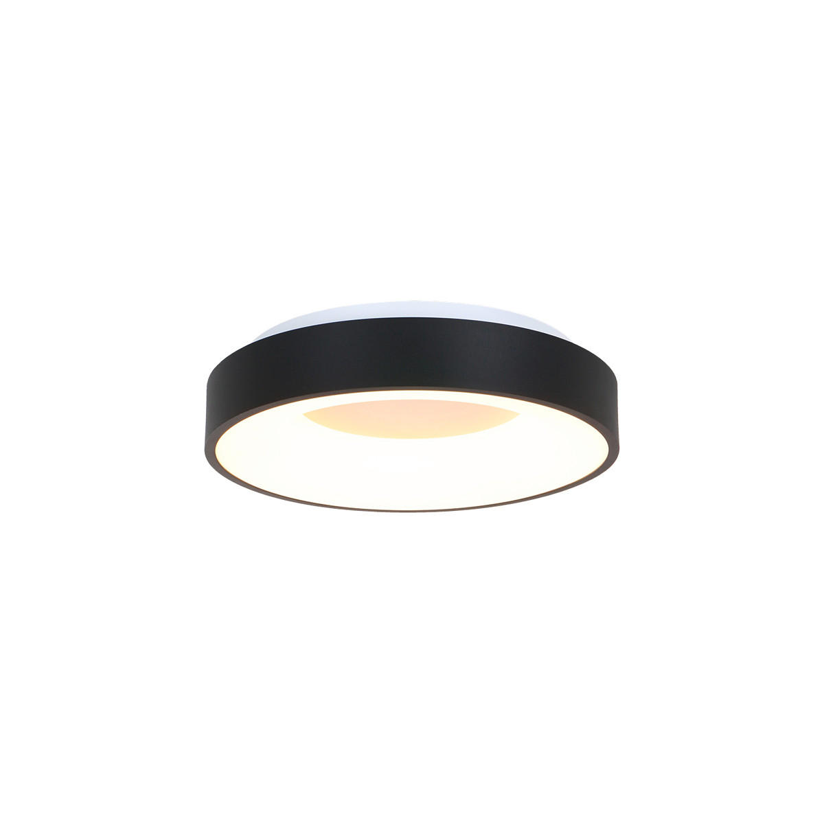 LED-DECKENLEUCHTE Ringlede 30/9 cm   - Schwarz, Basics, Kunststoff/Metall (30/9cm)