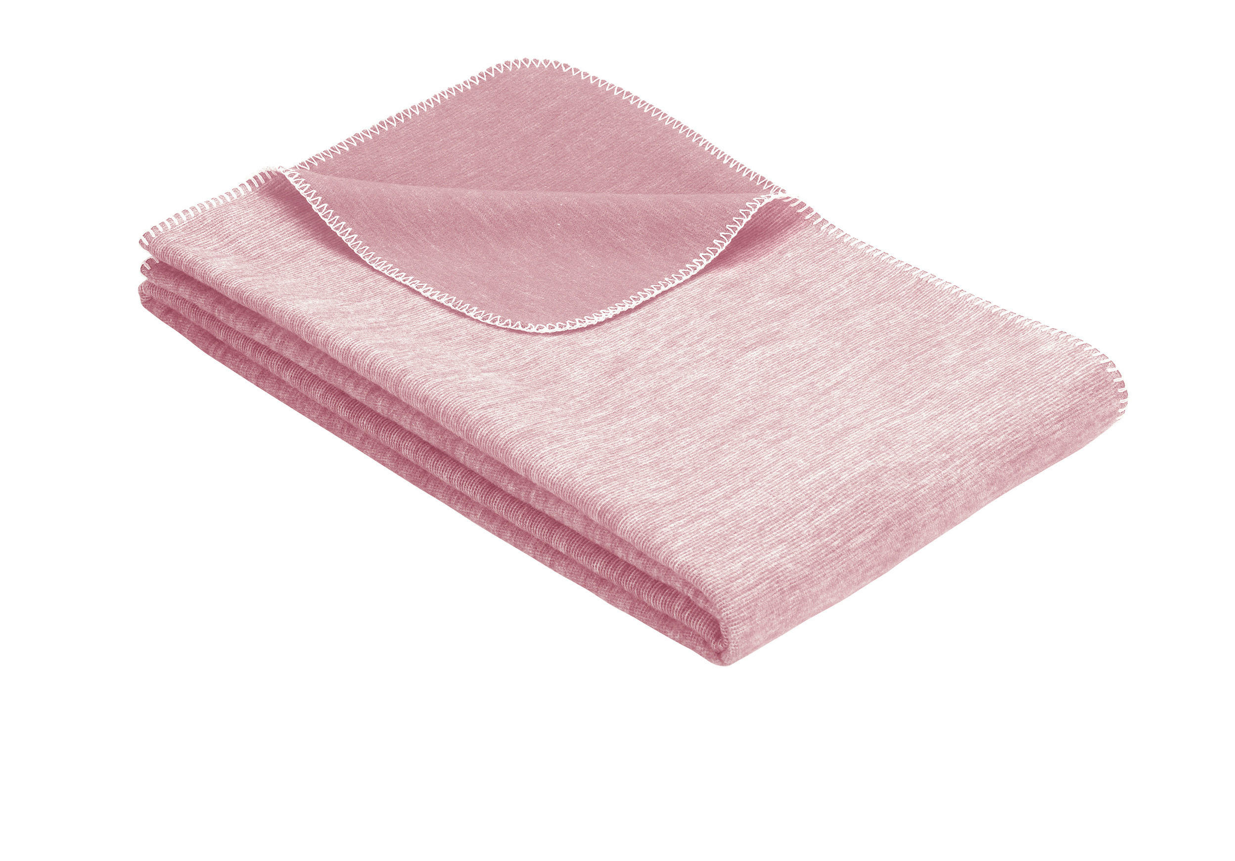 PLÉD 140/200 cm  - rózsaszín, Natur, textil (140/200cm) - Bio:Vio