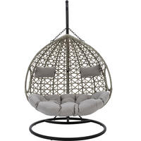 FOTELJA VISEĆA  metal   - siva/svijetlo siva, Romantično / ladanjski, metal/tekstil (128/198/120cm) - Ambia Garden