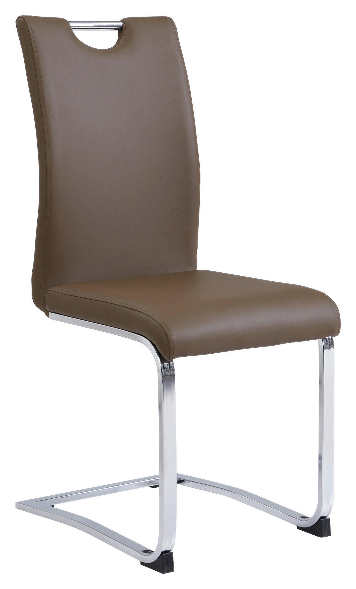 HOUPACÍ ŽIDLE, hnědá, barvy chromu - barvy chromu/hnědá, Design, kov/textil (42/97/55cm) - Carryhome