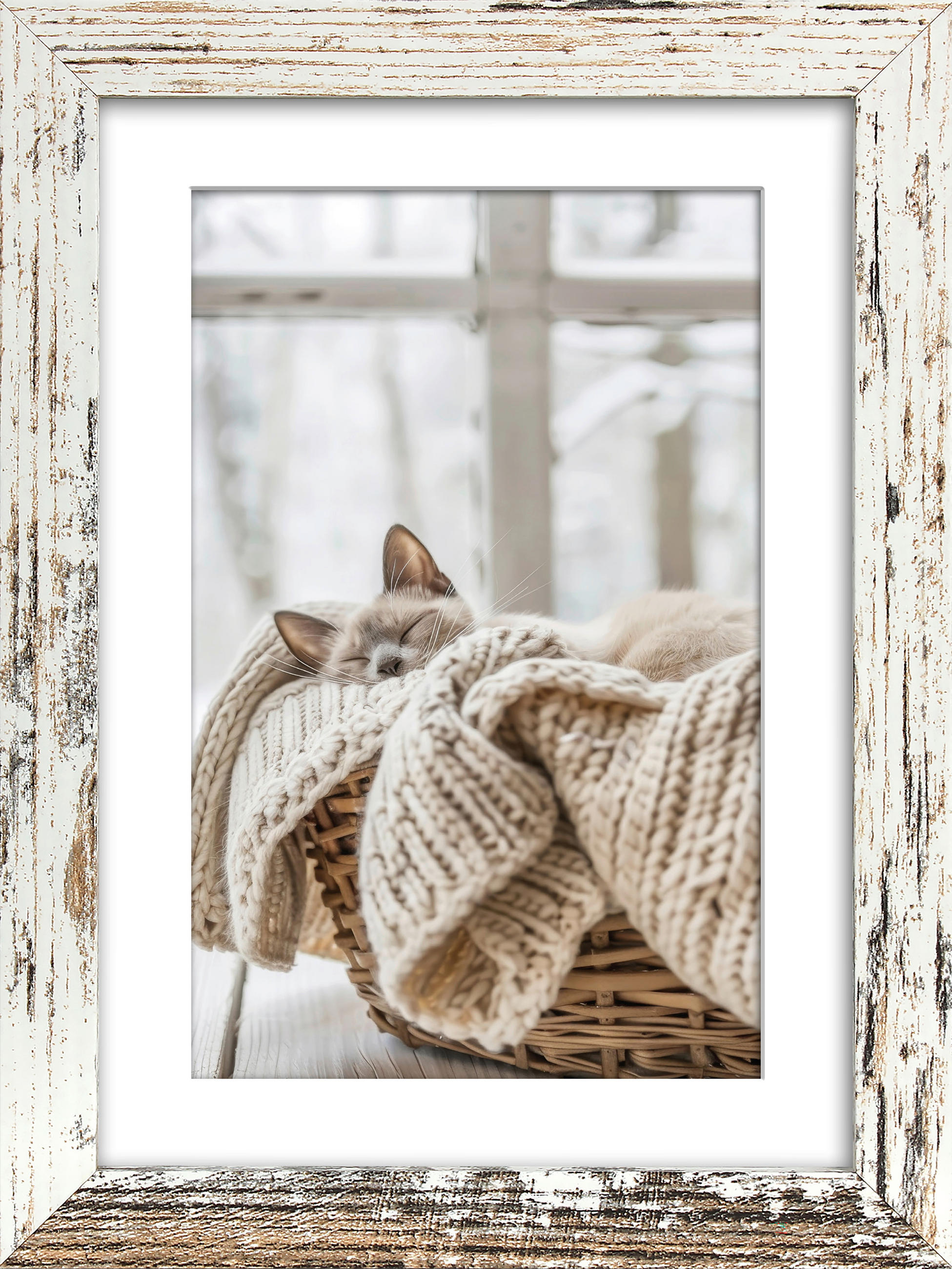 BILDERRAHMEN 14.5/1.5/19.6 cm  - Greige, Basics, Glas/Holzwerkstoff (14.5/1.5/19.6cm)