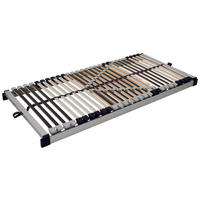 LATTENROST 140/200 cm Mittelzone verstellbar, Birke  - Anthrazit/Silberfarben, Basics, Holz/Holzwerkstoff (140/200cm) - Boxxx
