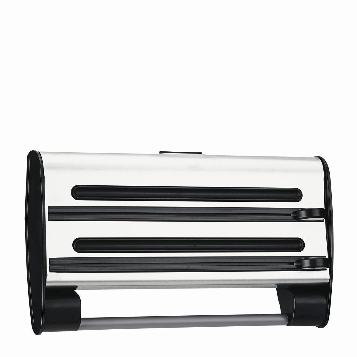 KÜCHENROLLENHALTER - Edelstahlfarben/Schwarz, Basics, Kunststoff/Metall (41/28/11cm) - Emsa