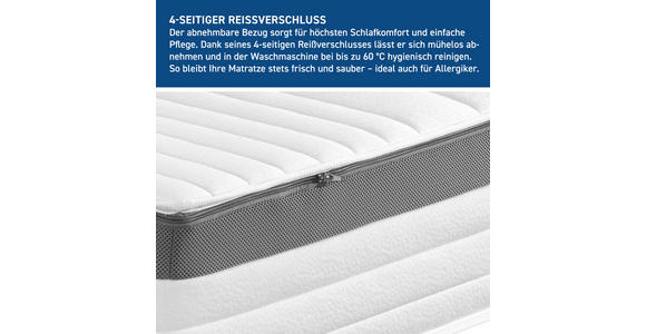 KALTSCHAUMMATRATZE 100/200 cm Höhe ca. 25 cm  - KONVENTIONELL, Textil (100/200cm) - Xora