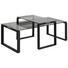 COUCHTISCH in Metall, Glas 115/55/45 cm - Schwarz, Trend, Glas/Metall (115/55/45cm) - Carryhome COUCHTISCH in Metall, Glas 115/55/45 cm - Schwarz, Trend, Glas/Metall (115/55/45cm) - Carryhome