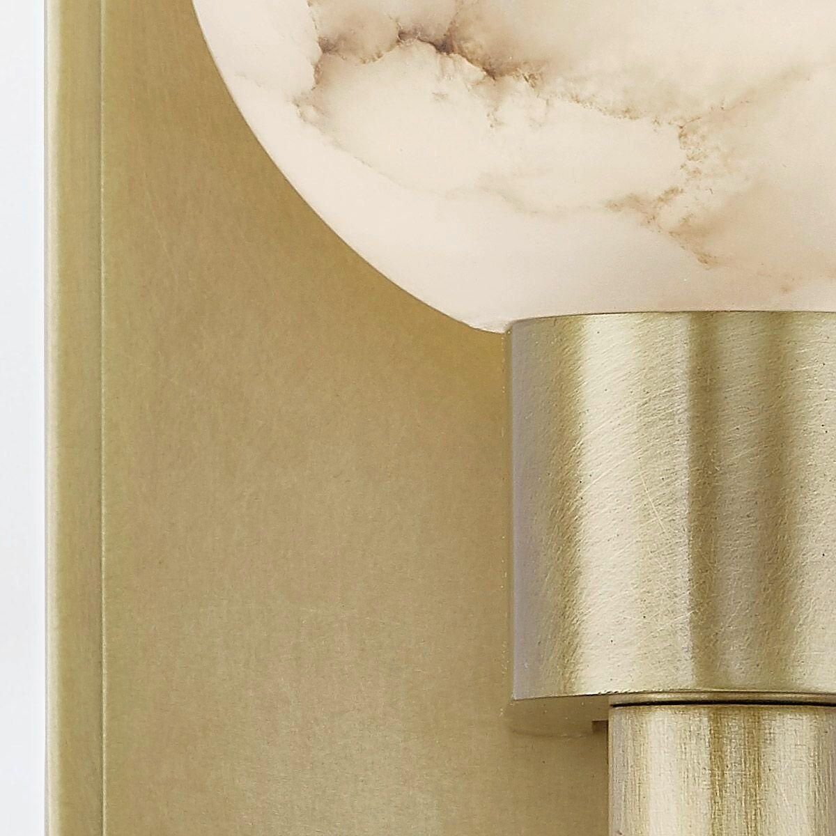 WANDLEUCHTE   - Messingfarben, KONVENTIONELL, Glas/Metall (22,9/9,2/13,7cm) - Elstead Lighting