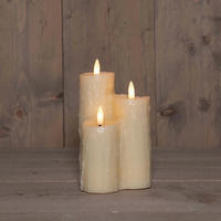 LED-KERZE  - Ecru, Basics (16,5/11cm) - X-Mas