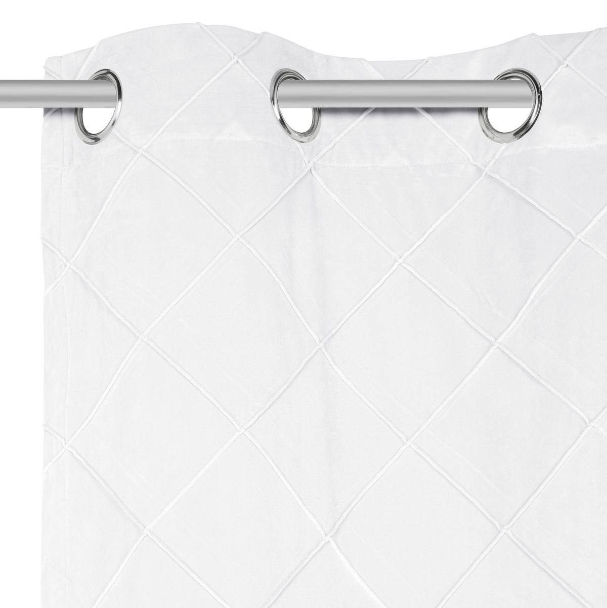 ZAVJESA S RINGOVIMA bijela  135/245 cm  - bijela, Basics, tekstil (135/245cm) - Esposa