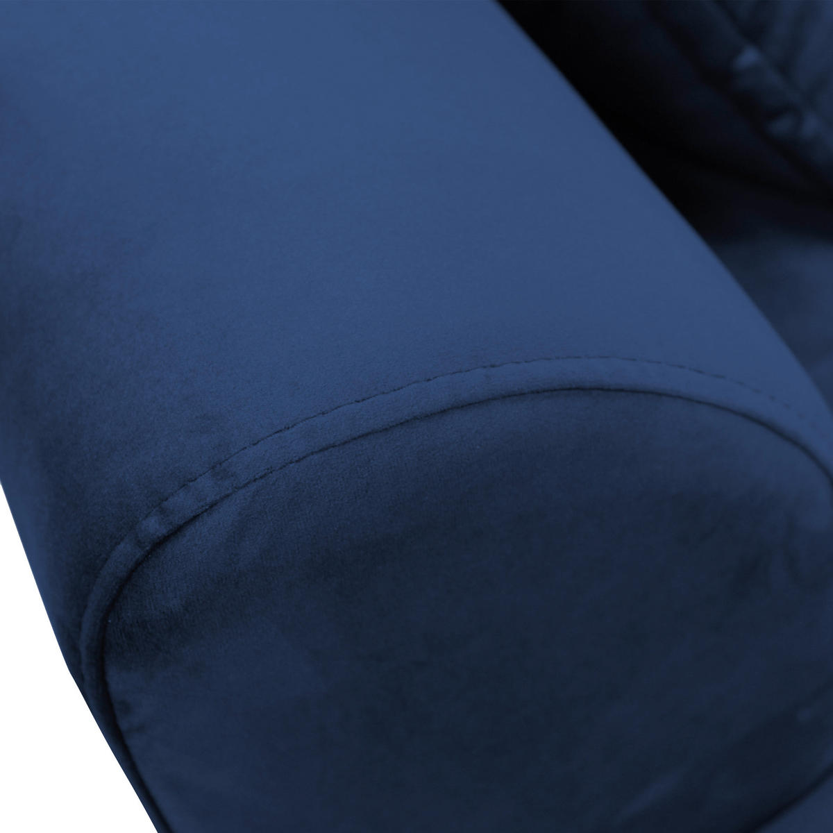 ECKSOFA in Velours Royalblau  187/277 cm  - Blau/Royalblau, Design, Textil/Metall (187/277cm) - Livetastic
