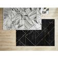 WEBTEPPICH 120/170 cm Marble  - Goldfarben/Schwarz, Design, Textil (120/170cm) - Novel
