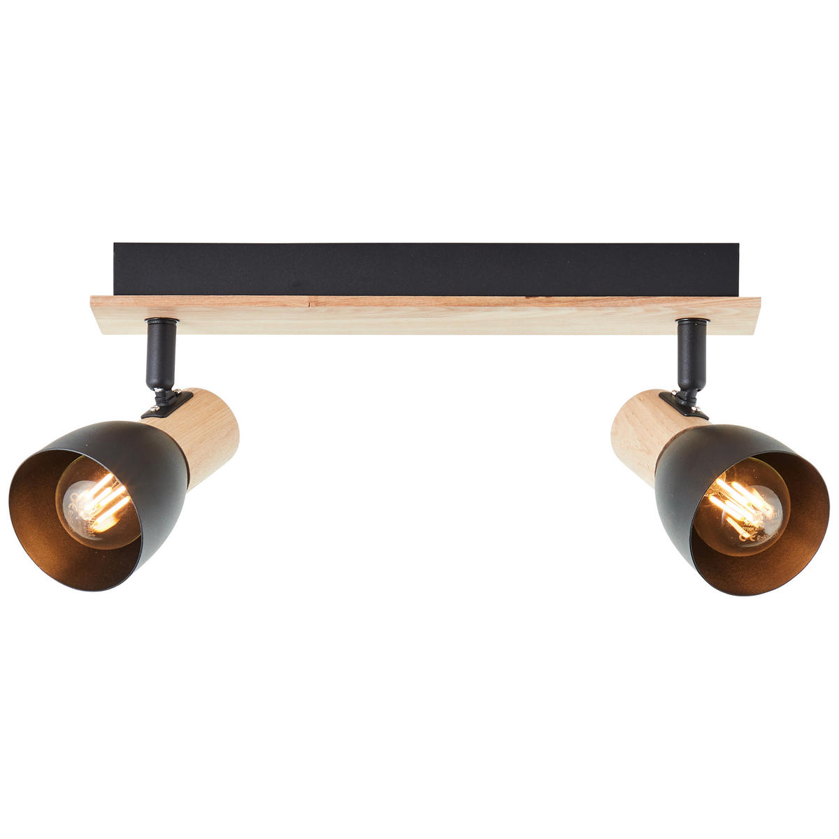 STRAHLER Daintree 30/7 cm   - Schwarz/Naturfarben, Basics, Holz/Metall (30/7cm) - Brilliant
