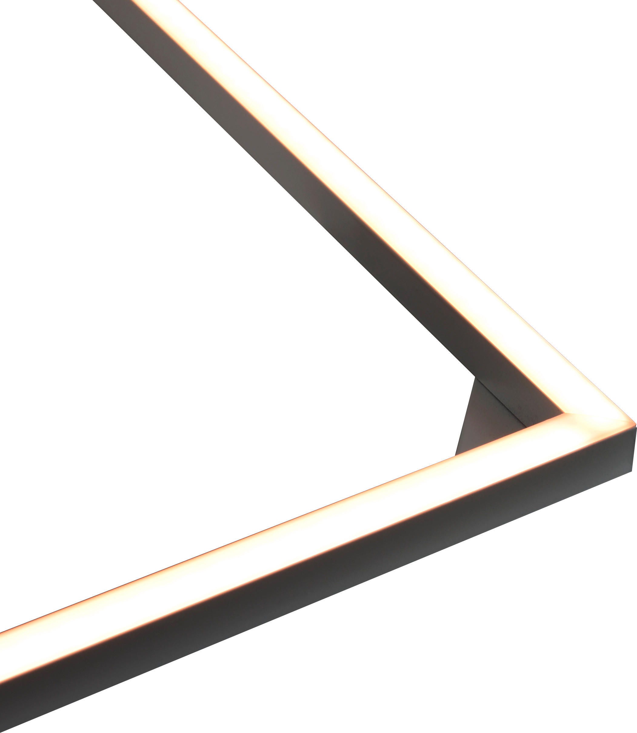 Lichtrahmen inkl. Montageset  - Weiß, Basics, Kunststoff/Metall (64,5cm)