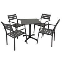 GARTENSET Aluminium  - Anthrazit/Schwarz, Basics, Metall (55/88/63cm) - Gardenson