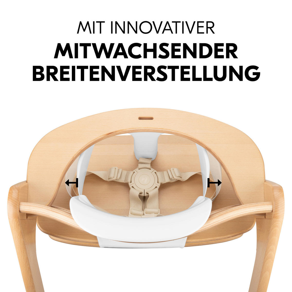 HOCHSTUHLSITZ Highchair Baby Seat  - Weiß, Basics, Kunststoff (32,5/32/34,5cm) - Hauck