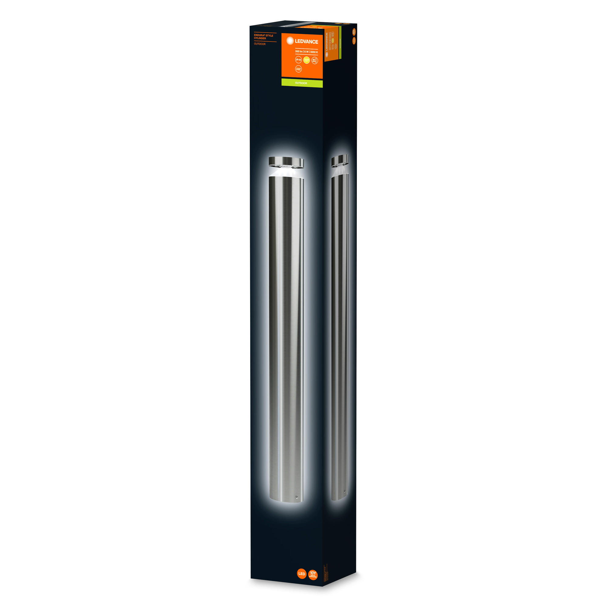WEGELEUCHTE Endura 10,2 cm   - Silberfarben, Basics, Kunststoff/Metall (10,2cm) - Ledvance