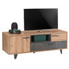 TV-ELEMENT - Dunkelgrau/Schwarz, Design, Holzwerkstoff/Kunststoff (155/55/52cm) - Carryhome