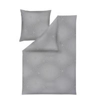 BETTWÄSCHE Atelier Makosatin 155/220 cm  - Silberfarben, Design, Textil (155/220cm) - Estella
