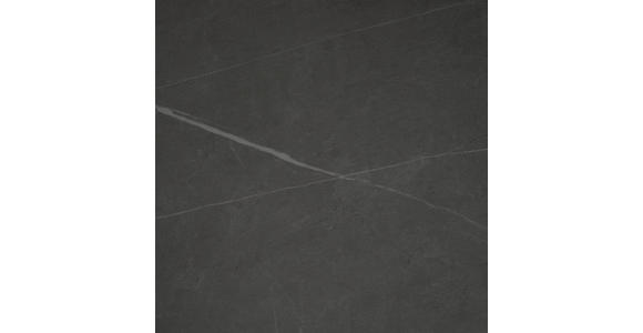 ESSTISCH Grau, Schwarz rechteckig  ausziehbar  - Schwarz/Grau, Design, Keramik/Holzwerkstoff (160-200/90/76cm) - Carryhome