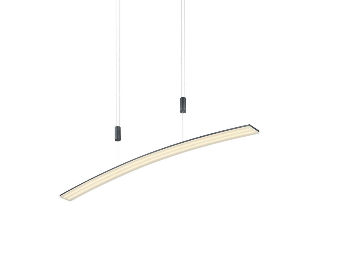 LED-HÄNGELEUCHTE 100/6 cm   - Anthrazit, Design, Kunststoff/Metall (100/6cm) - Hell