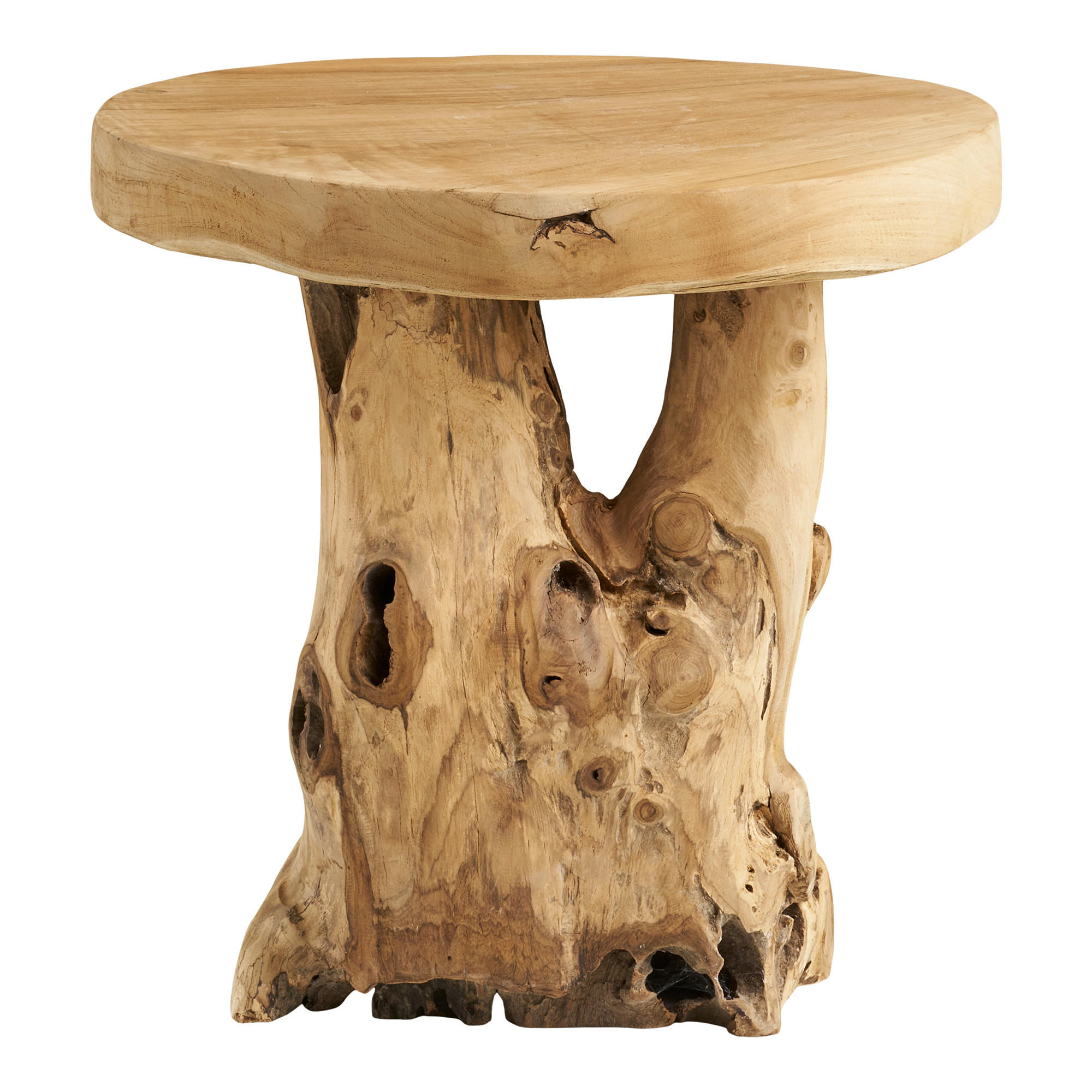 BEISTELLTISCH in Holz 40/45/40 cm  - Teakfarben, Basics, Holz (40/45/40cm)