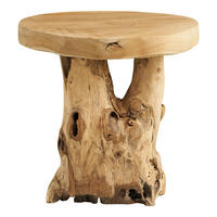 BEISTELLTISCH in Holz 40/45/40 cm  - Teakfarben, Basics, Holz (40/45/40cm)