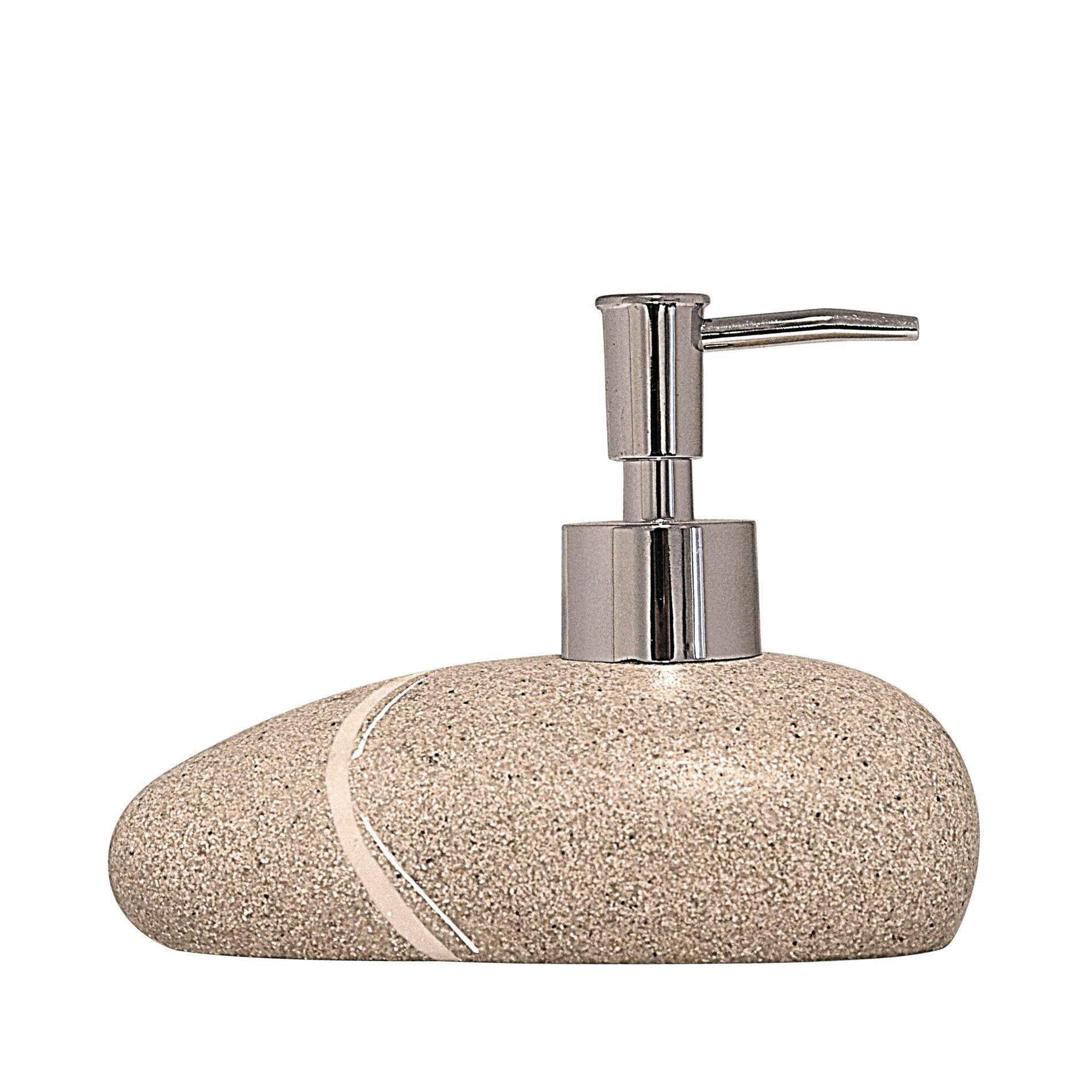 SEIFENSPENDER Kunststoff  - Beige, Basics, Kunststoff (10,5/13,7/9,3cm) - Sadena