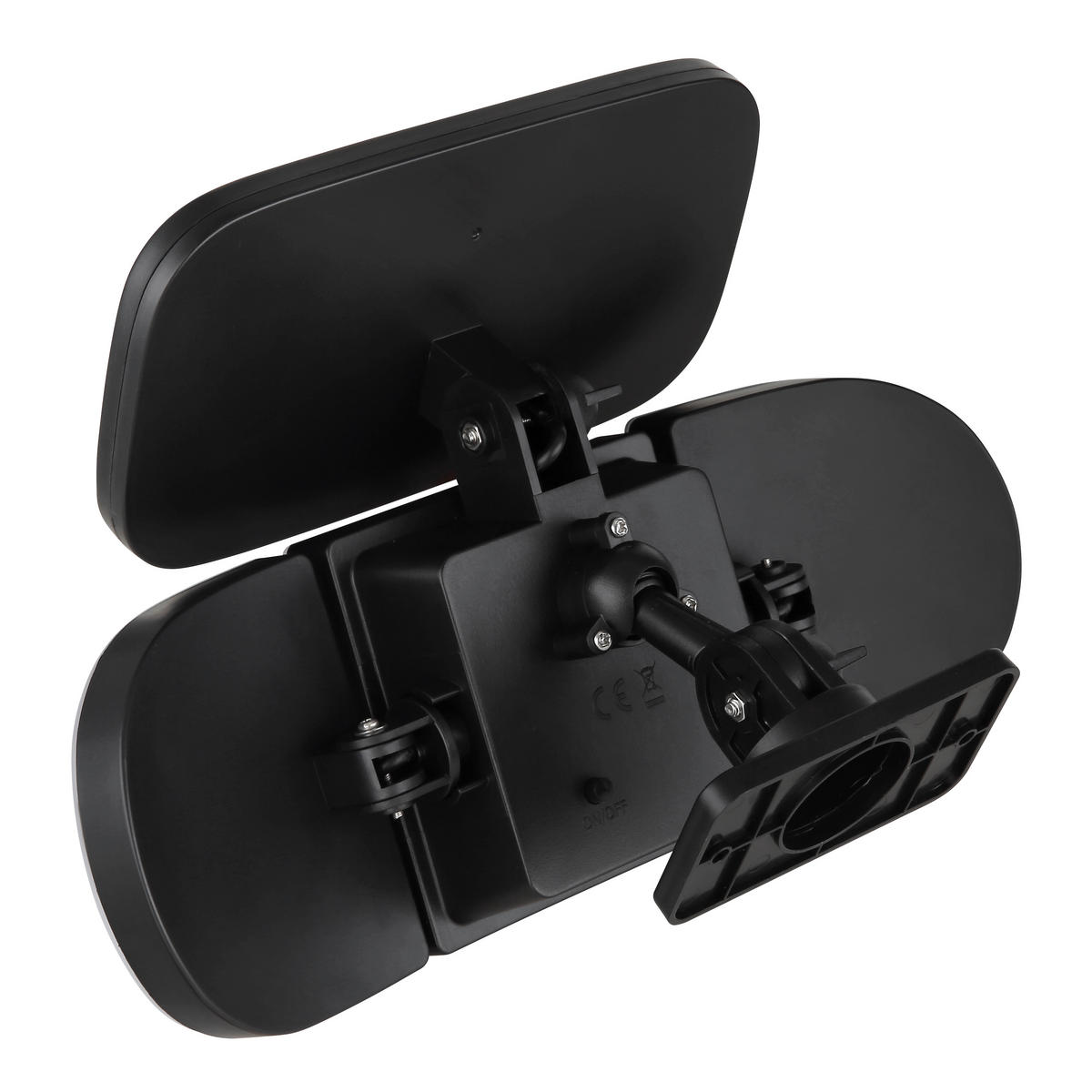 SOLARLEUCHTE - Opal/Schwarz, Basics, Kunststoff (27,9/14,8/15,3cm) - Globo