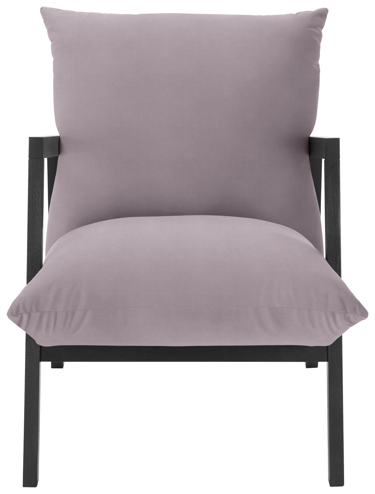 SESSEL Mikrofaser Flieder    - Wengefarben/Flieder, Design, Holz/Textil (63/76/80cm) - Carryhome