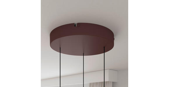 LED-HÄNGELEUCHTE Cage 40/50-150 cm  - Kupferfarben, Design, Kunststoff/Metall (40/50-150cm) - Dieter Knoll