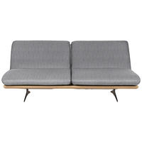 SCHLAFSOFA in Holz, Textil Eichefarben, Hellgrau  - Eichefarben/Beige, Design, Holz/Textil (204/92/90cm) - Dieter Knoll