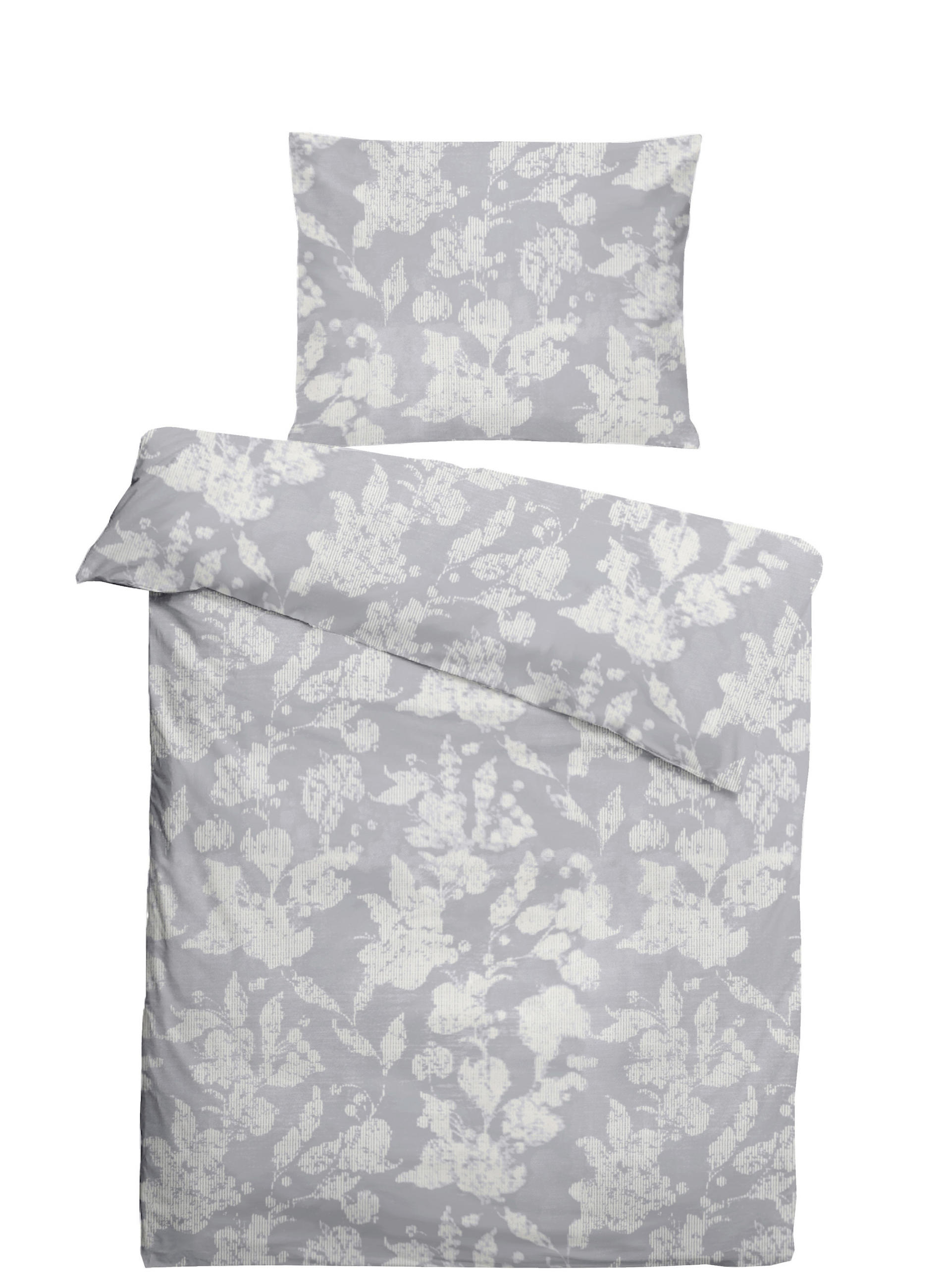 BETTWÄSCHE RALPH BAUER 2026 Jacquard, Damast 140/200 cm  - Graublau, Basics, Textil (140/200cm) - Ralph Bauer