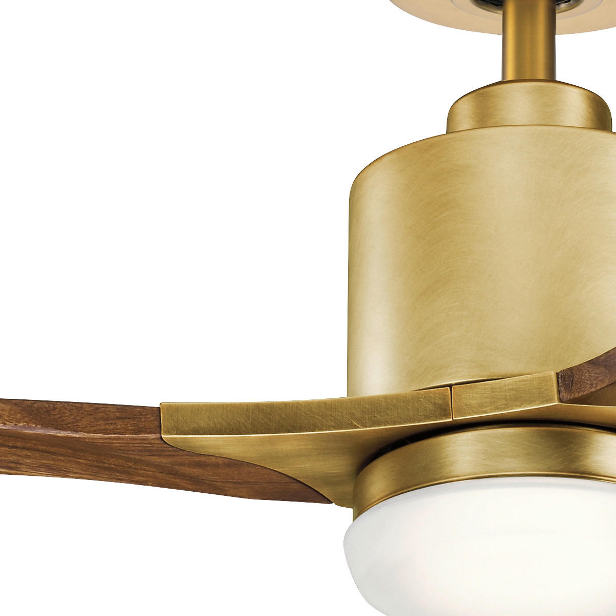 DECKENVENTILATOR  132/41 cm    - Kirschbaumfarben/Messingfarben, Konventionell, Holz/Metall (132/41cm) - Elstead Lighting