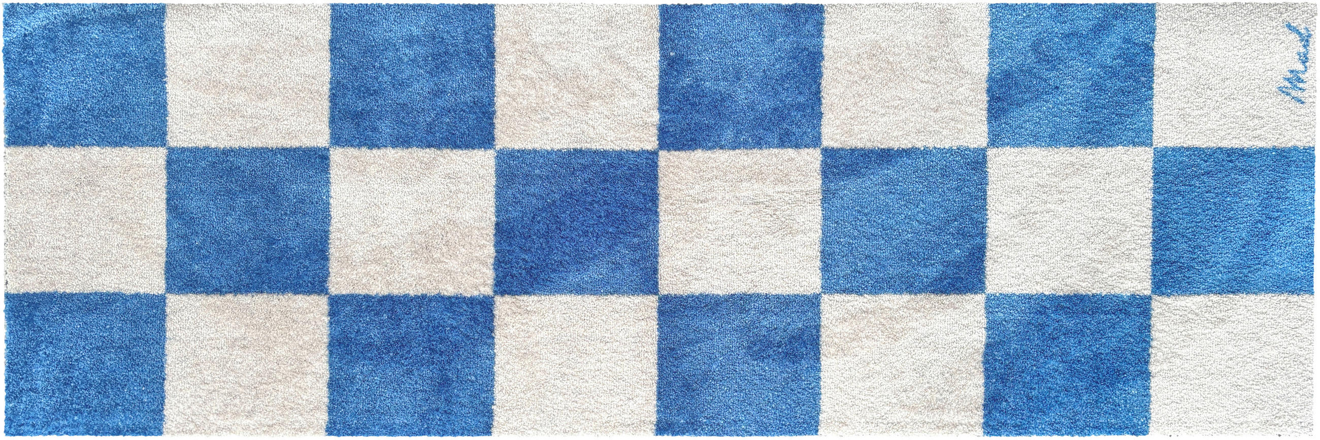 LÄUFER 50/150 cm Touch  - Blau/Weiß, Trend, Kunststoff (50/150cm) - madaboutmats