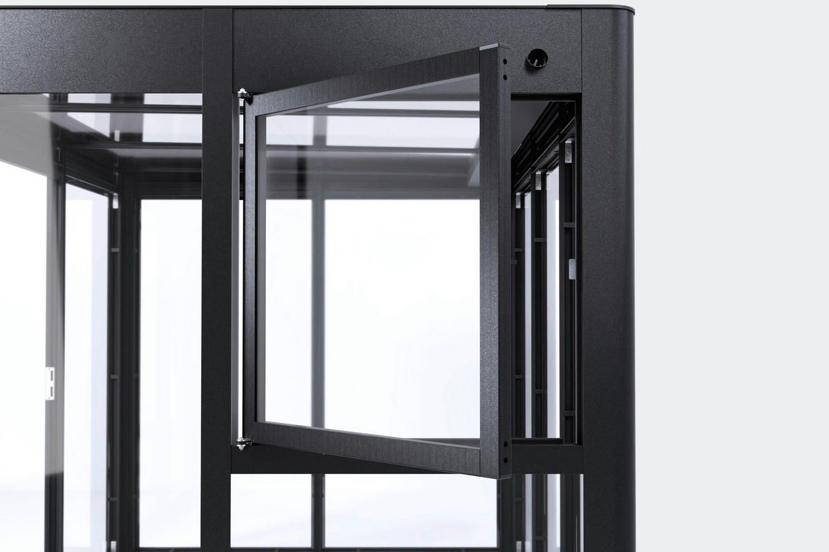 FENSTER - Anthrazit, Basics, Glas/Metall (90/95cm)