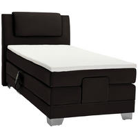 BOXSPRINGBETT 100/200 cm  in Anthrazit  - Anthrazit/Silberfarben, Konventionell, Kunststoff/Textil (100/200cm) - Esposa