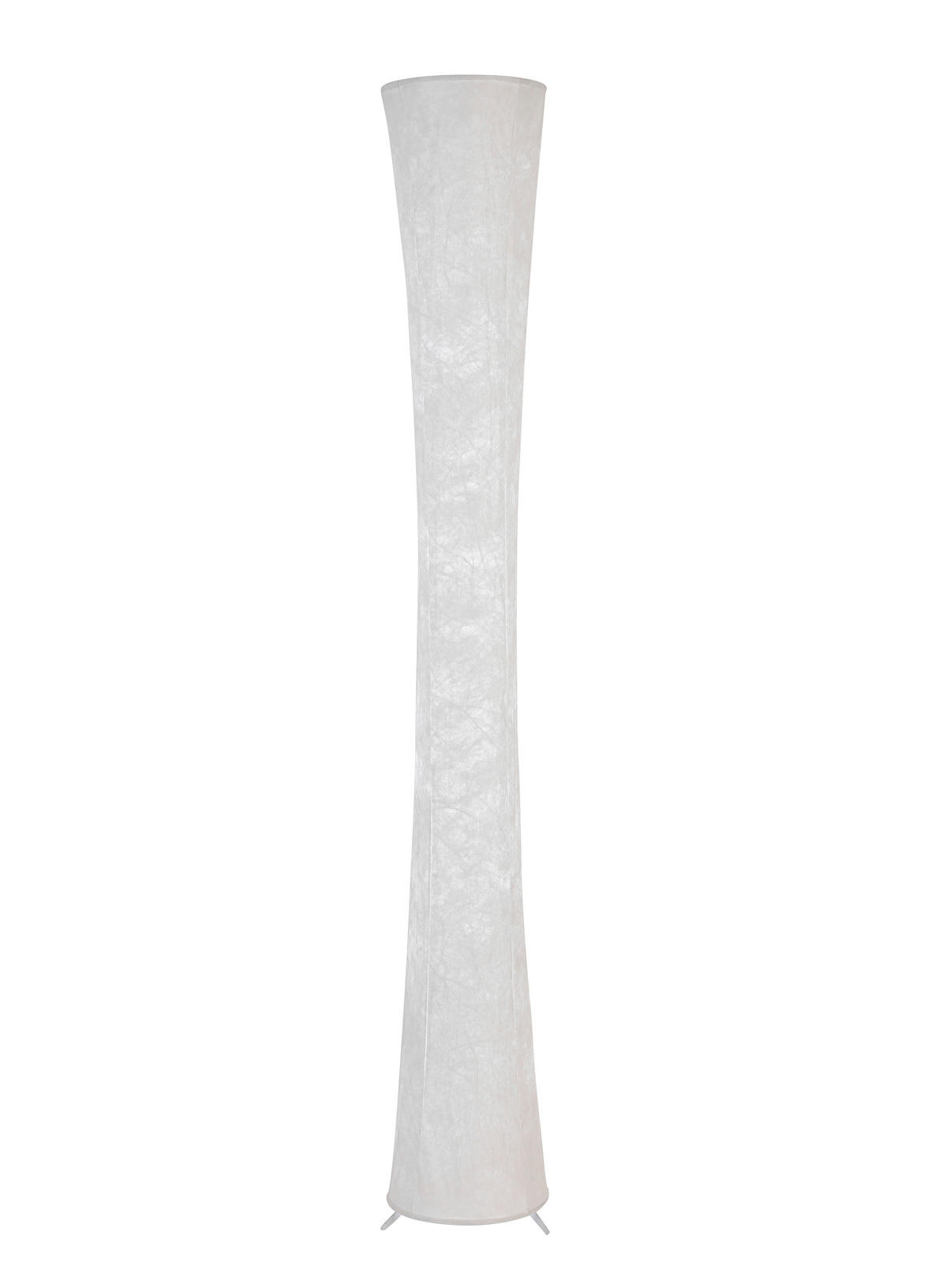 STOJACIA LED LAMPA, 23/158 cm  - biela, Basics, kov/textil (23/158cm) - Novel