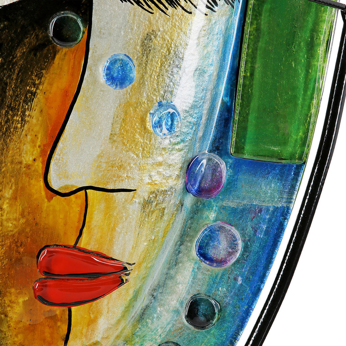 BODENVASE Veronique  - Multicolor, LIFESTYLE, Glas/Metall (29/49/10cm)